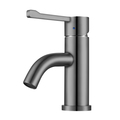 Whitehaus Solid SS, Sgl Hole, Extended Sgl Lever Lavatory Faucet, Brushed SS WHS0221-SB-BSS